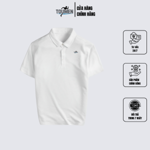 Áo polo trắng trơn Toumen