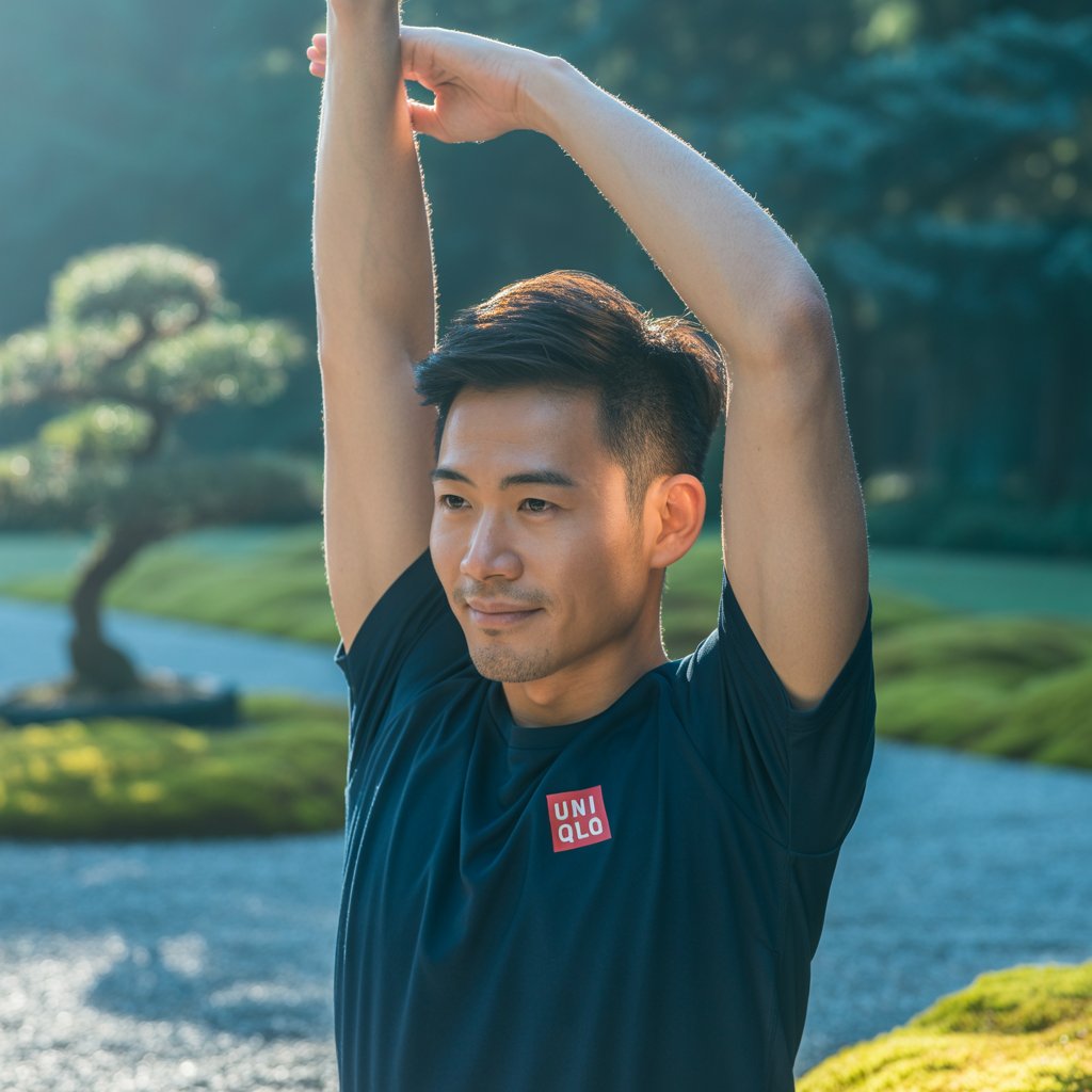 Bộ đồ thể thao nam hàng hiệu Uniqlo đơn giản, thoáng khí